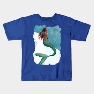 Watercolor Mermaid Kids T-Shirt